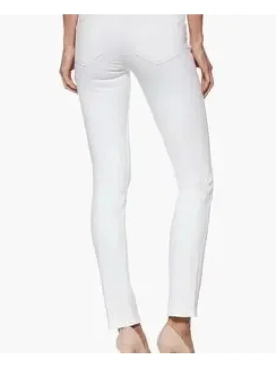 PAIGE Skyline Peg Skinny Jeans Optic White Size 31 Mid Rise Ankle EUC - Picture 2 of 9